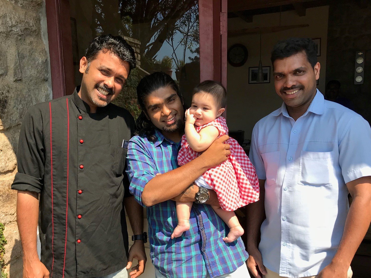 My daughter with the wonderful hotel staff at Windermere Estate in Munnar, India My daughter with the wonderful hotel staff at Windermere Estate in Munnar, India