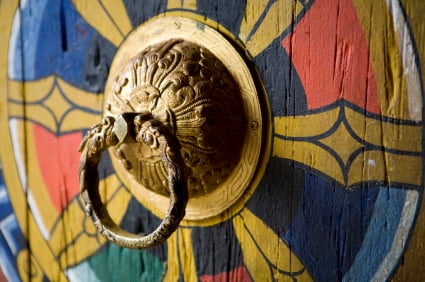 Bhutan trad doorknob