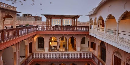 Courtyard View of Haveli Dharampura in Old Delhi Courtyard View of Haveli Dharampura in Old Delhi