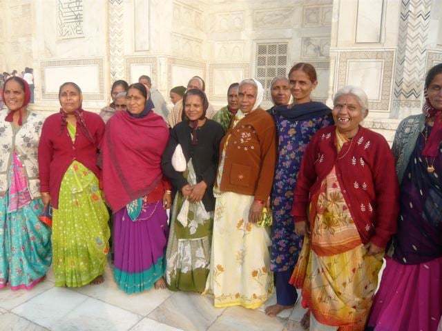 A photo of Indian women in Agra, from a group tour A photo of Indian women in Agra, from a group tour