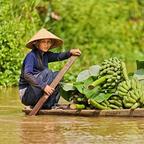 River Vendor in Vietnam River Vendor in Vietnam